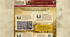 Desktop Screenshot of heritage-history.com